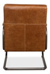 Beverly Hills Chair  Cuba Brown Leather, by Sarreid, 2'9" length x 2'4" width x 2'9" height thumbnail 11