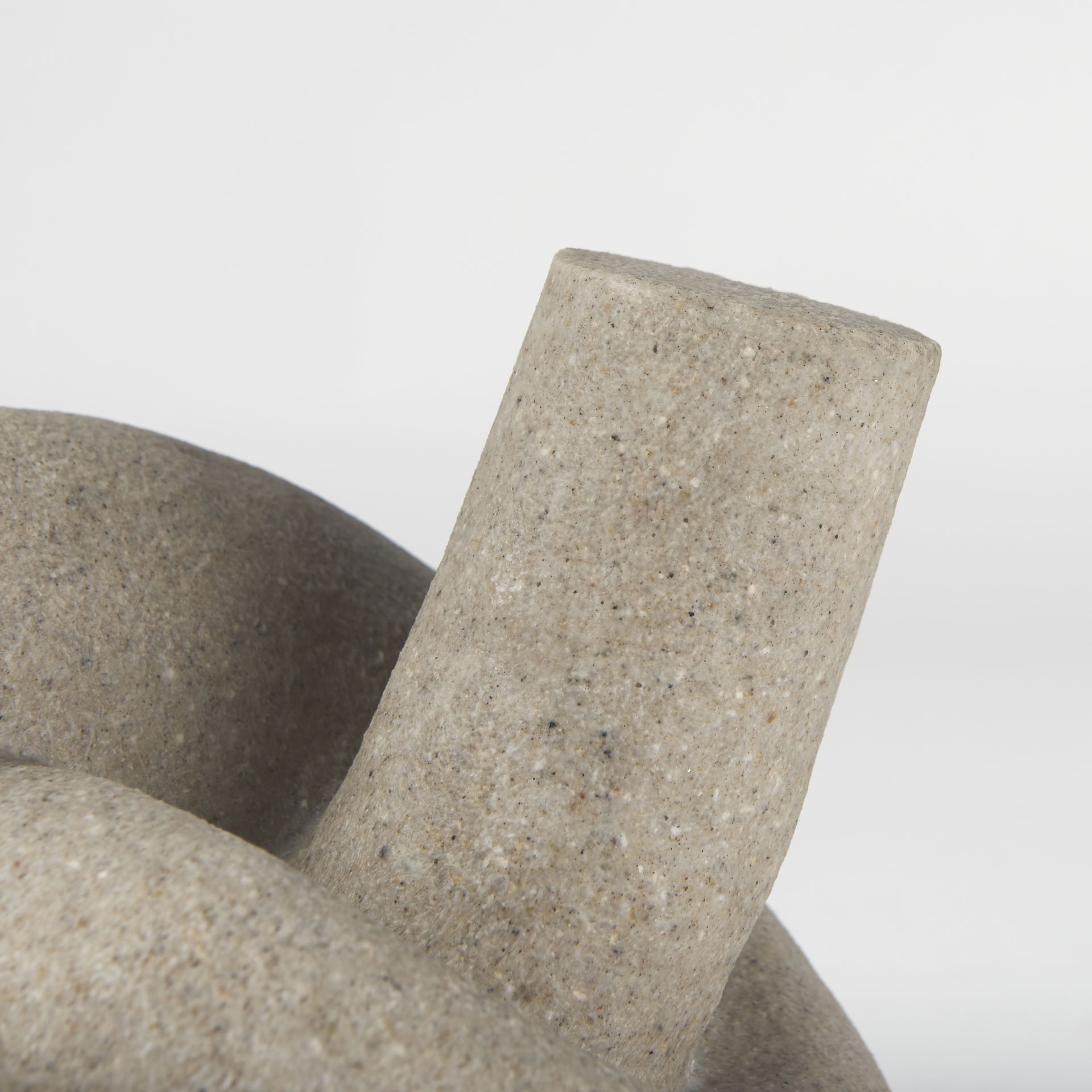 Otto Sandstone Resin Small Knot Sculpture Decorative Object, by Mercana, 7.99" length x 7.01" width x 5" height View 9