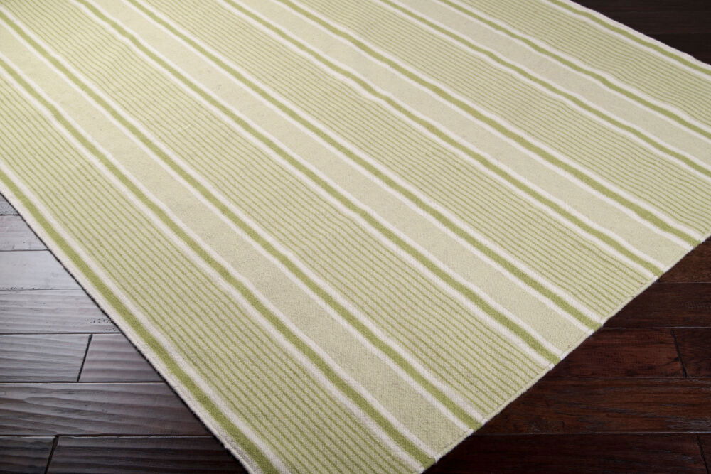 Farmhouse Stripes Handmade Rug, by Surya, 3' length x 2' width