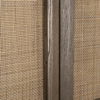 Sina Brown Oak Wood with Natural Rattan 2 Door Curio Cabinet thumbnail 9