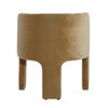 Olimpia Dining Chair Camel, by Dovetail, 24" width x 28" height x 22.5" depth thumbnail 4