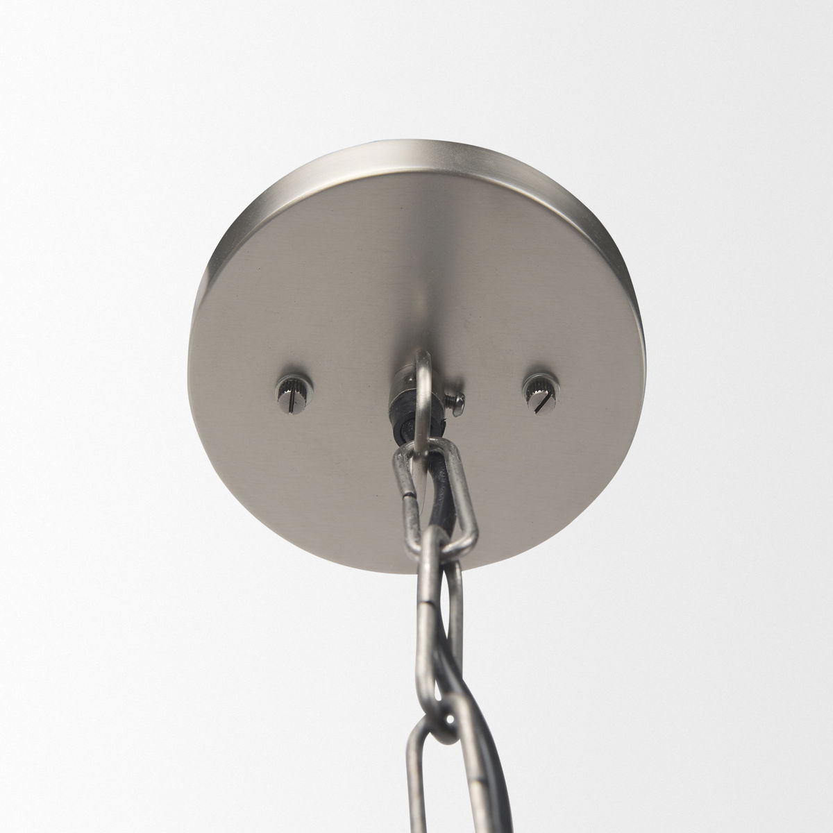 Leighton  Antique Nickel Pendant Light, by Mercana, 15" length x 15" width x 20" height View 5