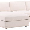 Bryce Chaise Sectional Cream, Sectional Sofa by Dovetail, 115" width x 34.68" height x 74.5" depth thumbnail 6