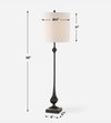 Hightower Black Buffet Lamp, by Uttermost, 11" width x 3'2" height x 11" depth thumbnail 3