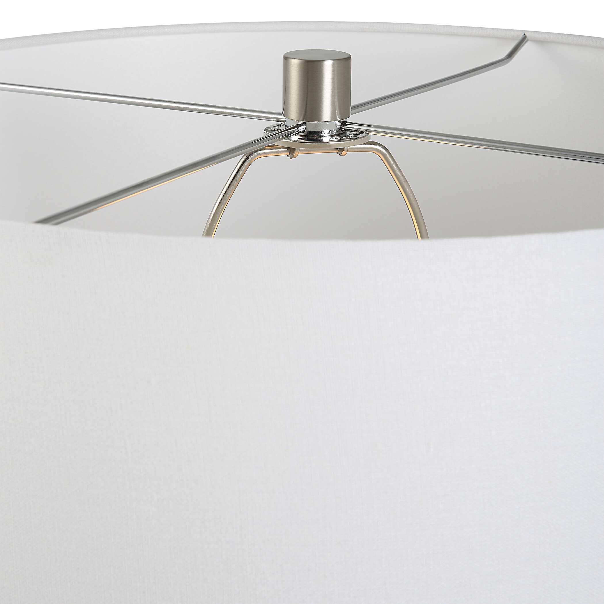 Teramo Scalloped Ceramic Table Lamp, by Uttermost, 18" width x 32" height x 18" depth View 7