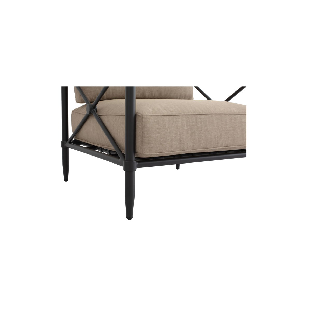 Willow Outdoor Accent Chair Light Brown, Outdoor Chair by Moe's Home, 2'8" width x 2'10" height x 2'8" depth View 5