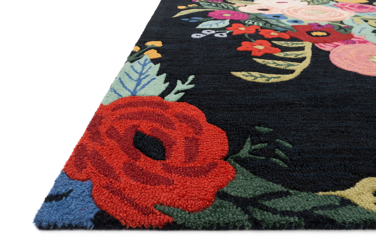 Rifle Paper Co. x Loloi Les Fleurs Rug, 2'6" length x 7'6" width View 3