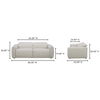 Eli Power Recliner Sofa Warm White thumbnail 9