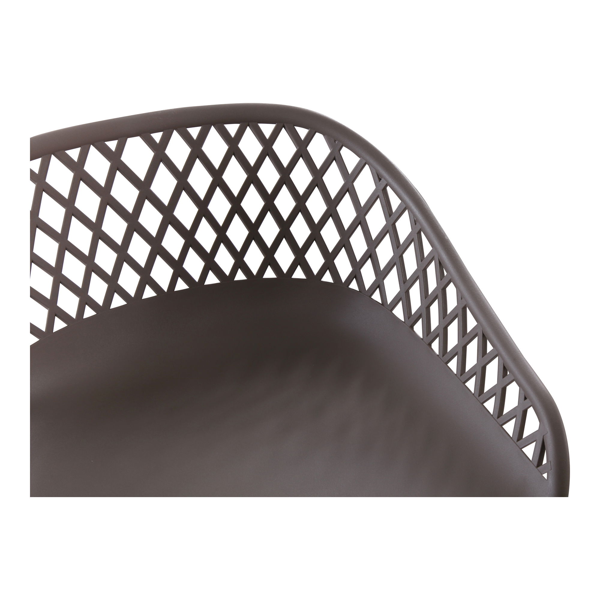 Piazza Outdoor Barstool Grey - Set Of Two, Outdoor Chair by Moe's Home, 1'7.29" width x 3'1.2" height x 1'7.68" depth View 9