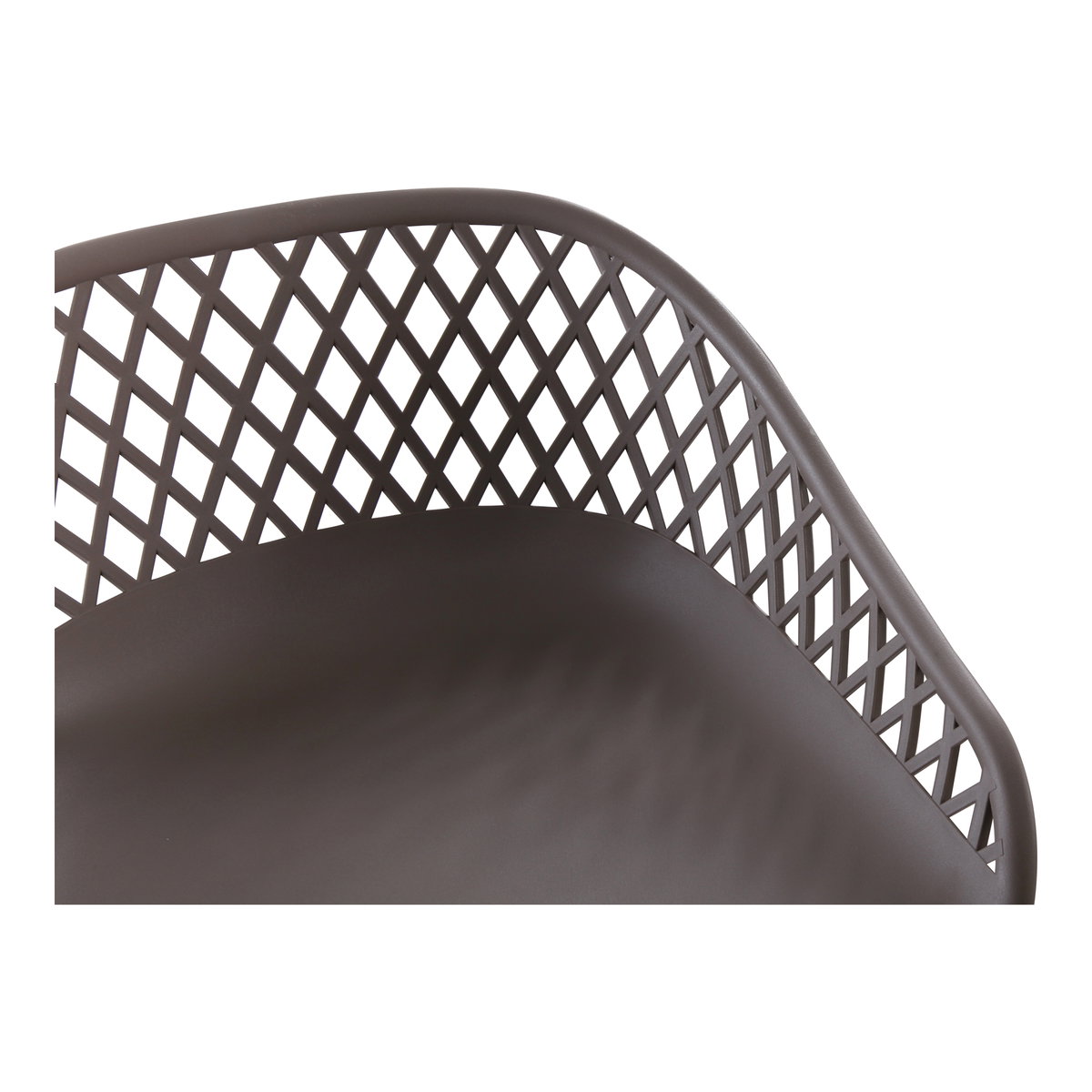 Piazza Outdoor Barstool Grey - Set Of Two, Outdoor Chair by Moe's Home, 1'7.29" width x 3'1.2" height x 1'7.68" depth View 9