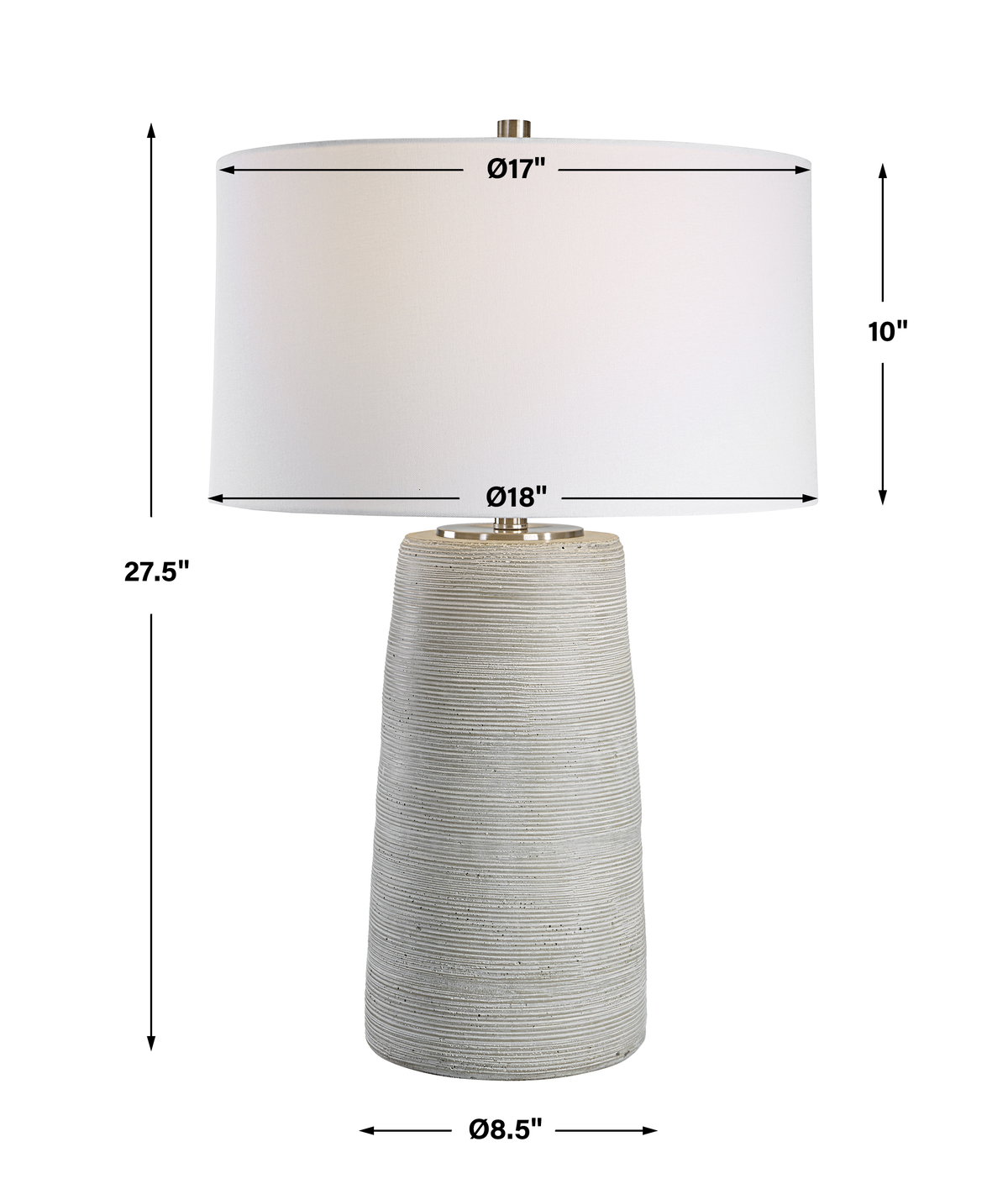 Mountainscape Ceramic Table Lamp, by Uttermost, 18" width x 27.5" height x 18" depth View 3
