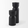 Malta Small Black Metal Candle Holder, Candles & Candle Holder by Mercana, 2.5" length x 2.5" width x 5" height thumbnail 10