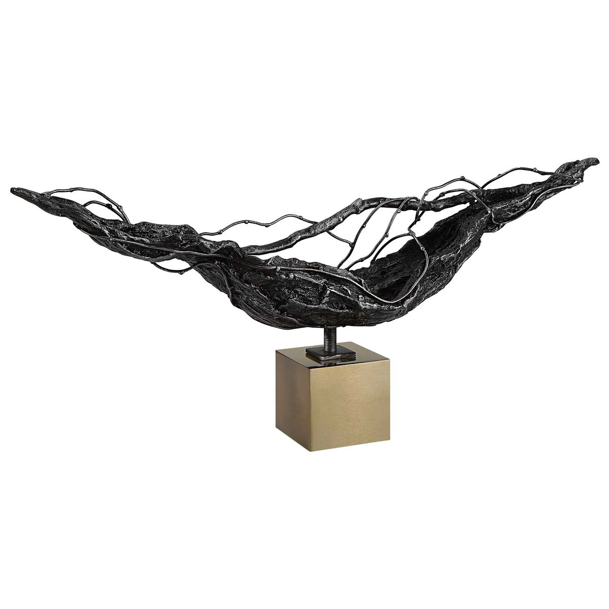 Tranquility Abstract Sculpture, Figurines & Statue by Uttermost, 19.25" width x 8.5" height x 3.5" depth View 3