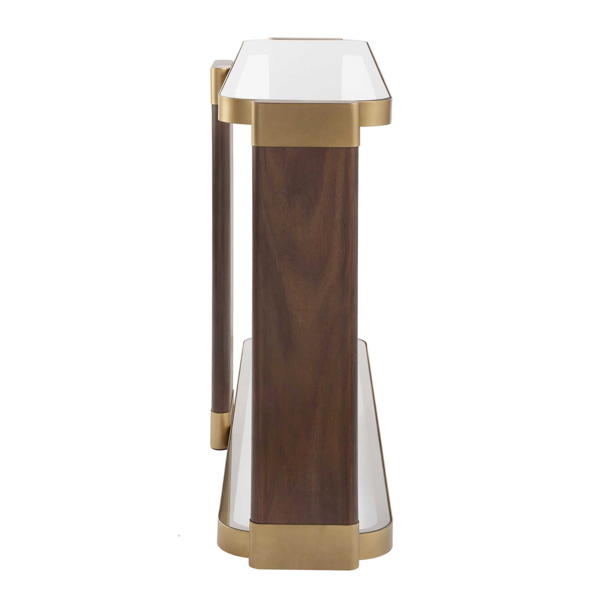 Ryles Glass Console Table, by Uttermost, 55.25" width x 31.75" height x 13.5" depth View 5