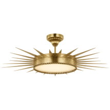 Online Designer Hallway/Entry Soleil 1 - Light LED Semi Flush Mount by Suzanne Kasler