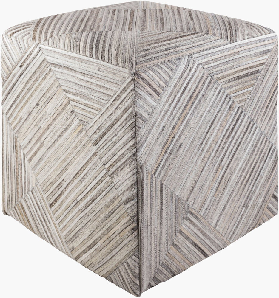 Zander Ottoman, by Surya, 18" width x 18" height