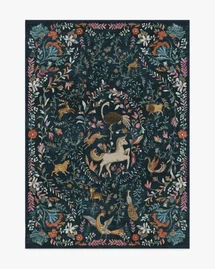 Online Designer Home Office Dreamweaver Blue Multicolor Rug