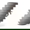 Armani 10.4H Brown-Gray Double Ear Ceramic Vase, by Mercana, 8.07" length x 6.3" width x 10.43" height thumbnail 1