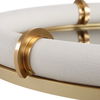 Cyprus Leather Oval Tray thumbnail 7