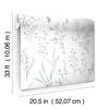 Wildflower Sprigs Blue & Green Wallpaper thumbnail 5