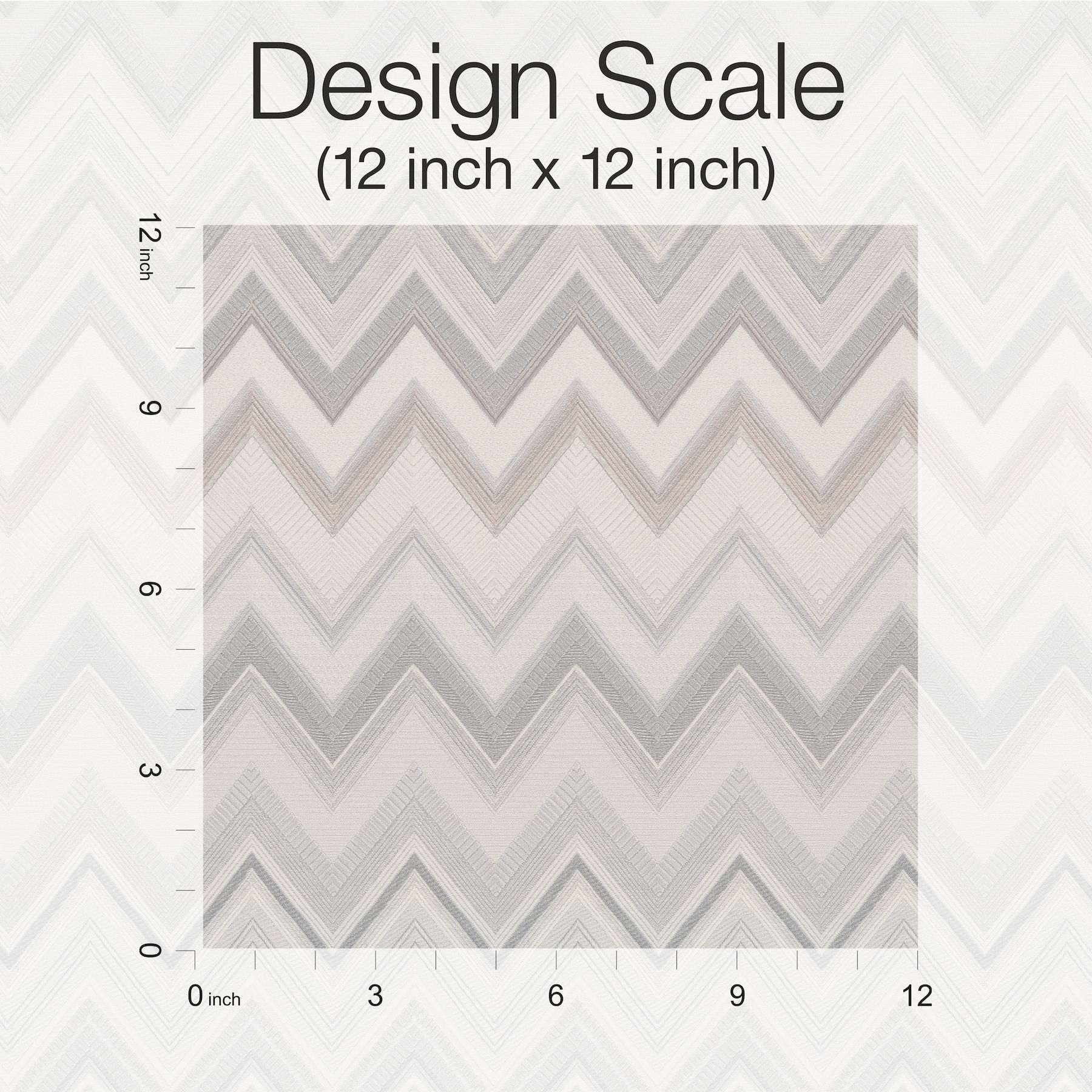 Happy Zigzag Grey Wallpaper large image 