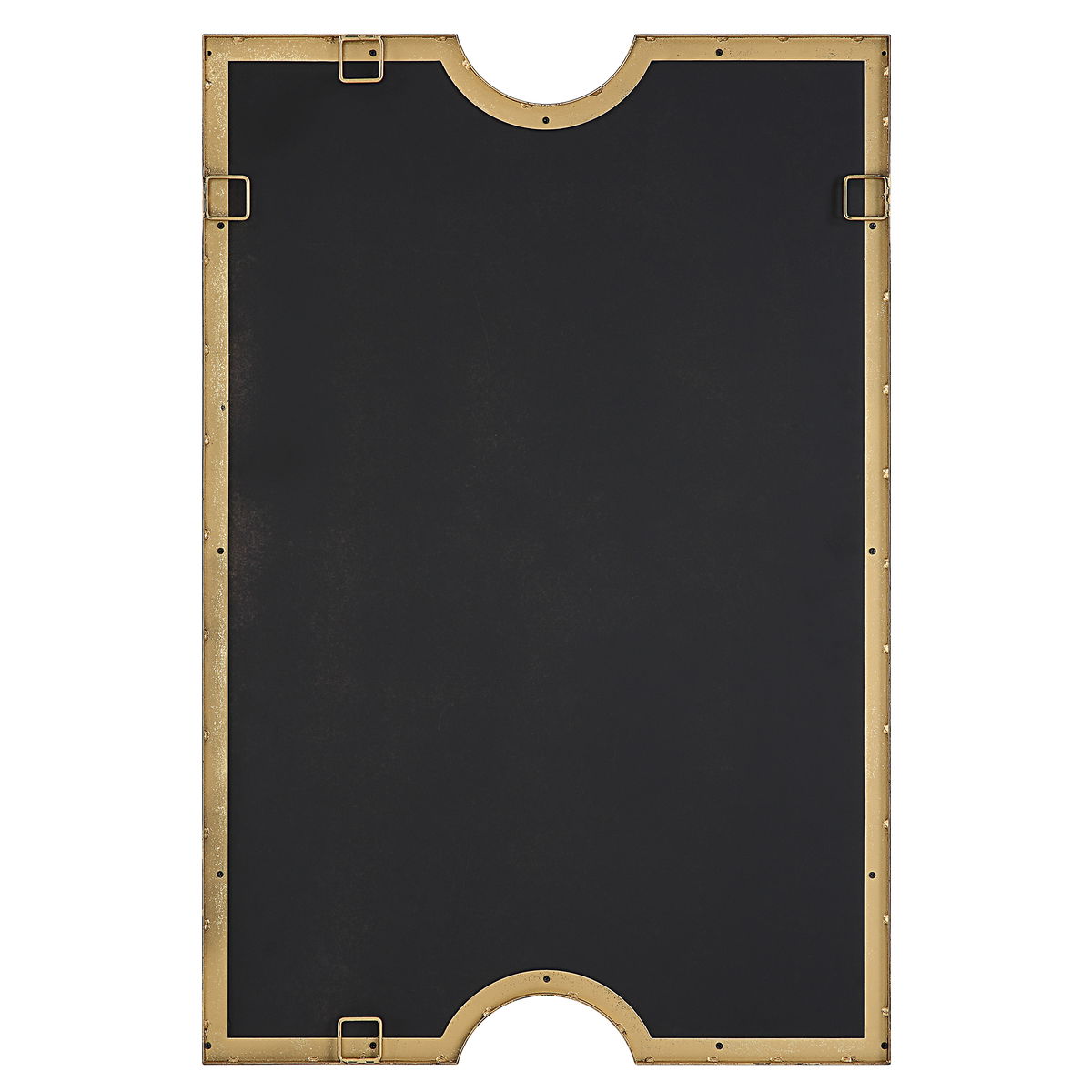 Ticket Gold Vanity Mirror, by Uttermost, 1'11.75" width x 2'11.5" height x 1.12" depth View 9