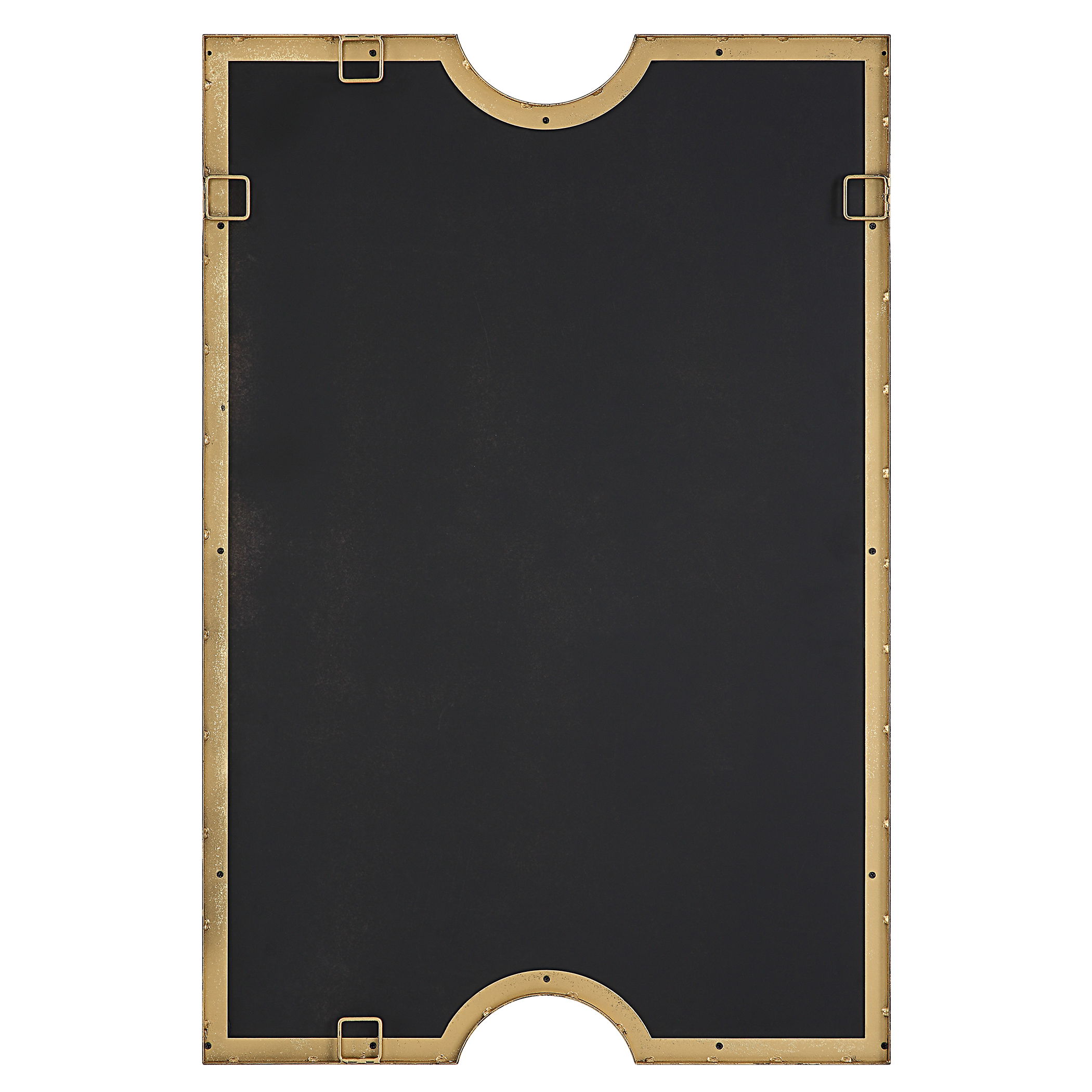 Ticket Gold Vanity Mirror, by Uttermost, 23.75" width x 35.5" height x 1.12" depth View 9