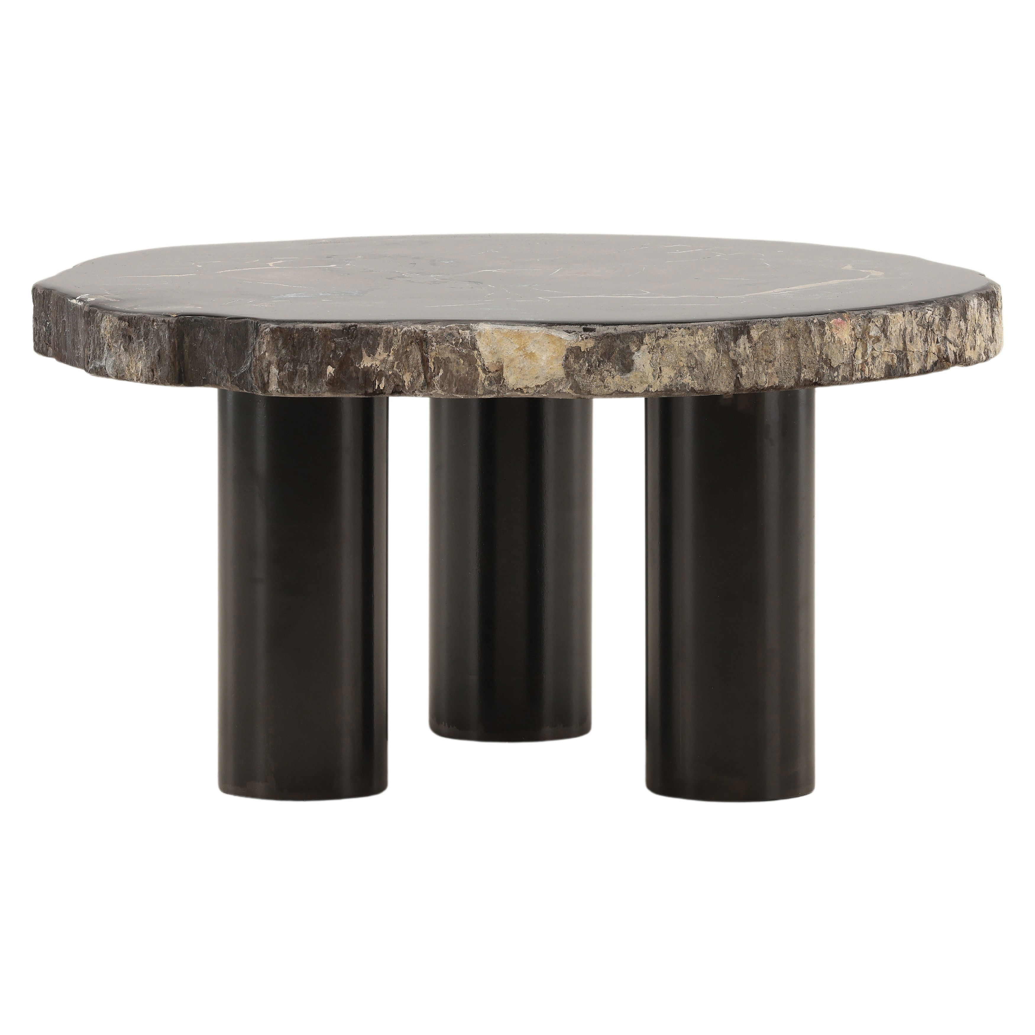 Darnell Coffee Table Natural Black Large, by Dovetail, 30" width x 16" height x 31.5" depth View 2