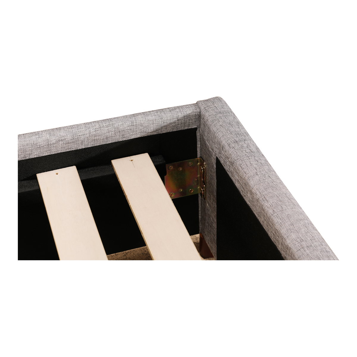 Takio King Bed Light Grey, by Moe's Home, 81" width x 44.5" height x 87" depth View 10