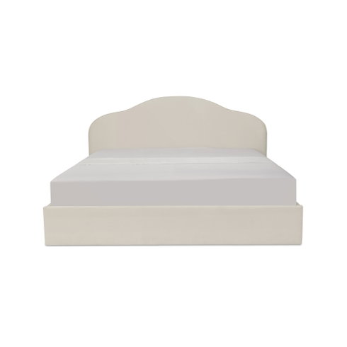 Maggie King Storage Bed Cream