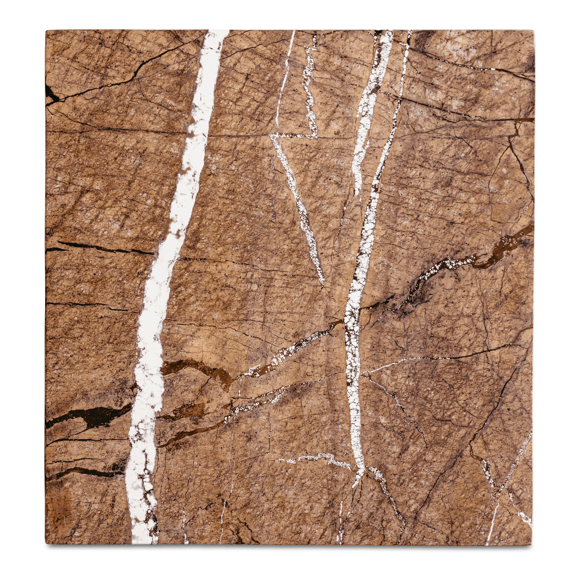 Blair Accent Table Golden Forest Marble, Side & End Table by Moe's Home, 14" width x 20" height x 14" depth View 4