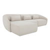 Amelia Lounge Modular Left Sectional Warm White thumbnail 1
