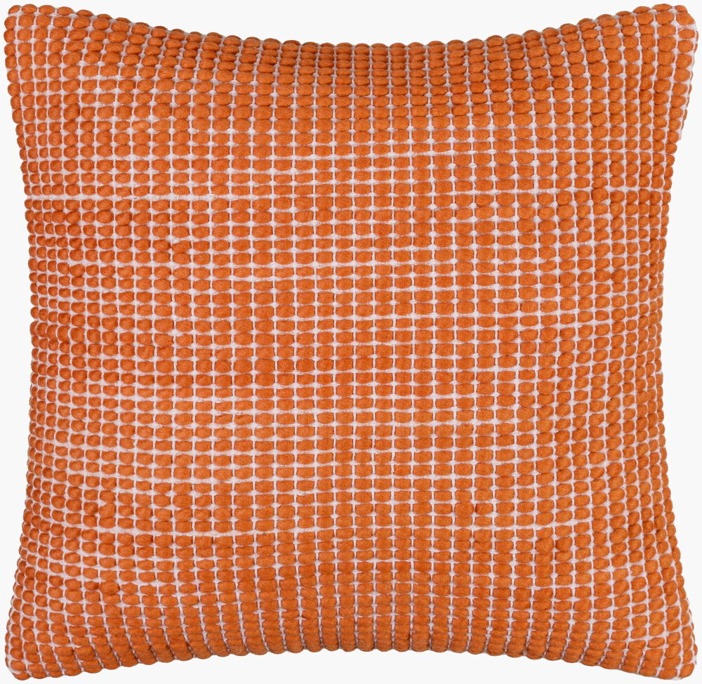 Chunky Grid Accent Pillow, Decorative Pillow by Surya, 22" length x 22" width