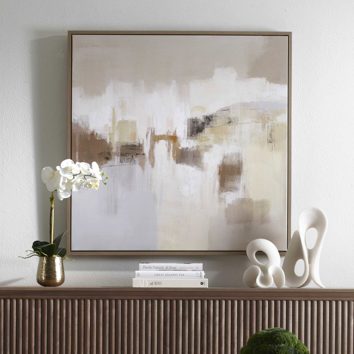 Daybreak Framed Abstract Art, by Uttermost, 41.5" width x 41.5" height x 2" depth View 2