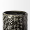 Kona II Medium Black/Gold Ceramic Vase, by Mercana, 4.13" length x 4.13" width x 9.84" height thumbnail 7