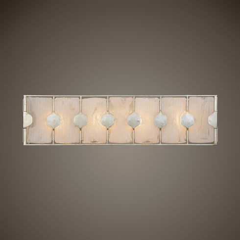 Rene 4 Light Swirl Glass Vanity