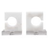 Clarin White & Gray Bookends Set/2 thumbnail 2