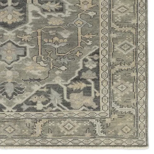 Jaipur Living Meradi SLN21 Handknotted Medallion Gray Area Rug (10