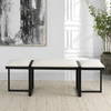 Triple Cloud Modern Upholstered Bench, Benche by Uttermost, 60.75" width x 22" height x 16" depth thumbnail 4