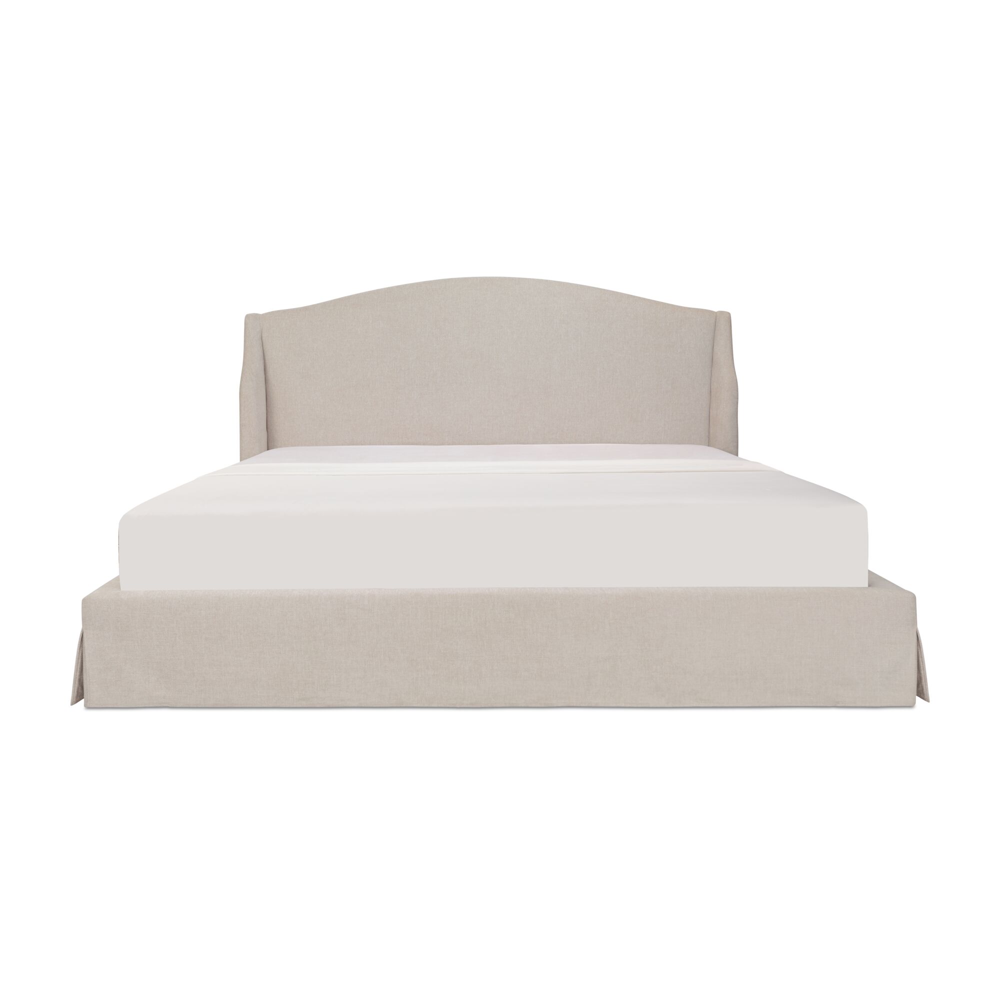 Weston Queen Storage Bed Cream, by Moe's Home, 5'4.17" width x 4'2" height x 7'4.58" depth View 1