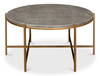Grey Shagreen Coffee Table, by Sarreid, 2'10" length x 2'10" width x 1'4" height thumbnail 2