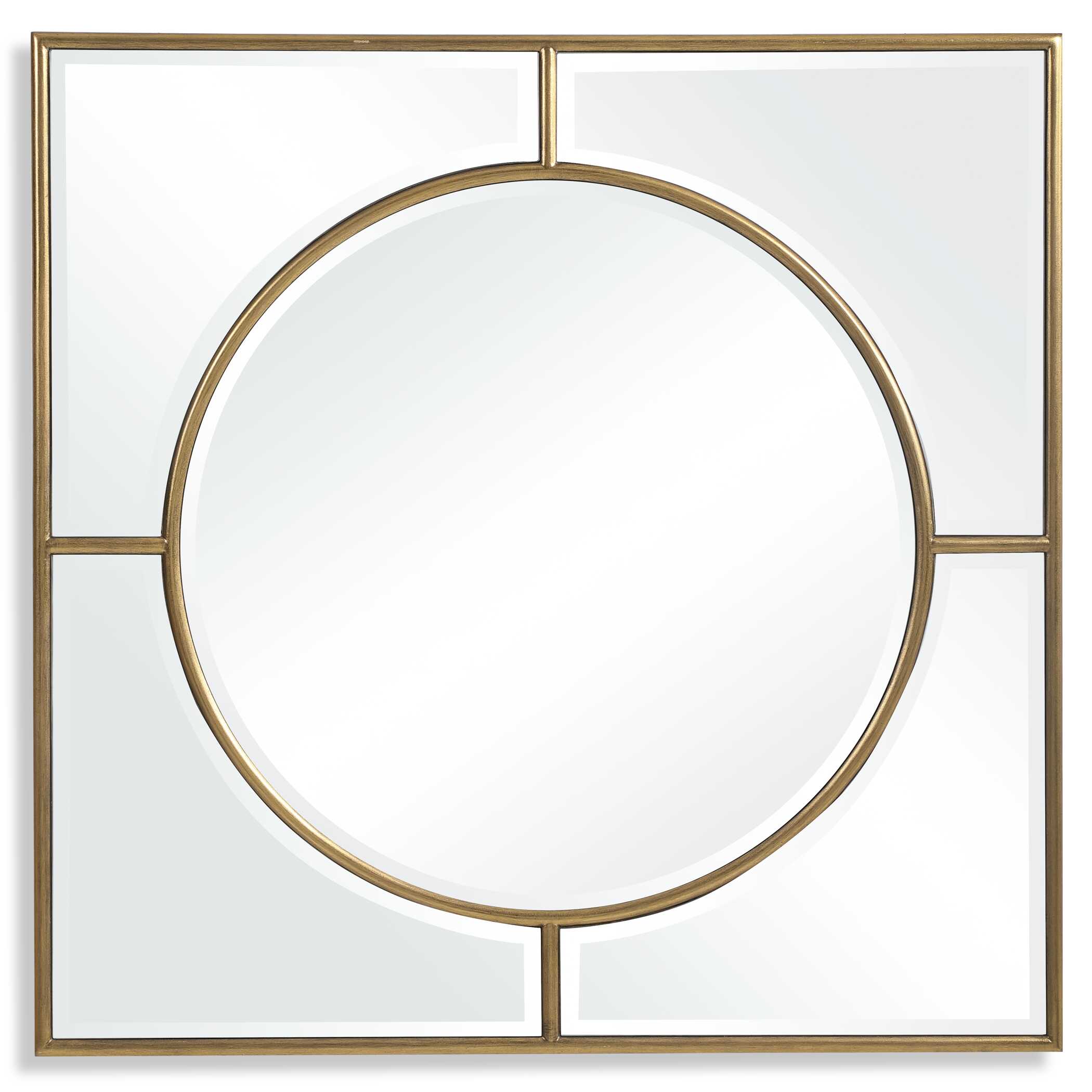 Stanford Gold Square Mirror large image 