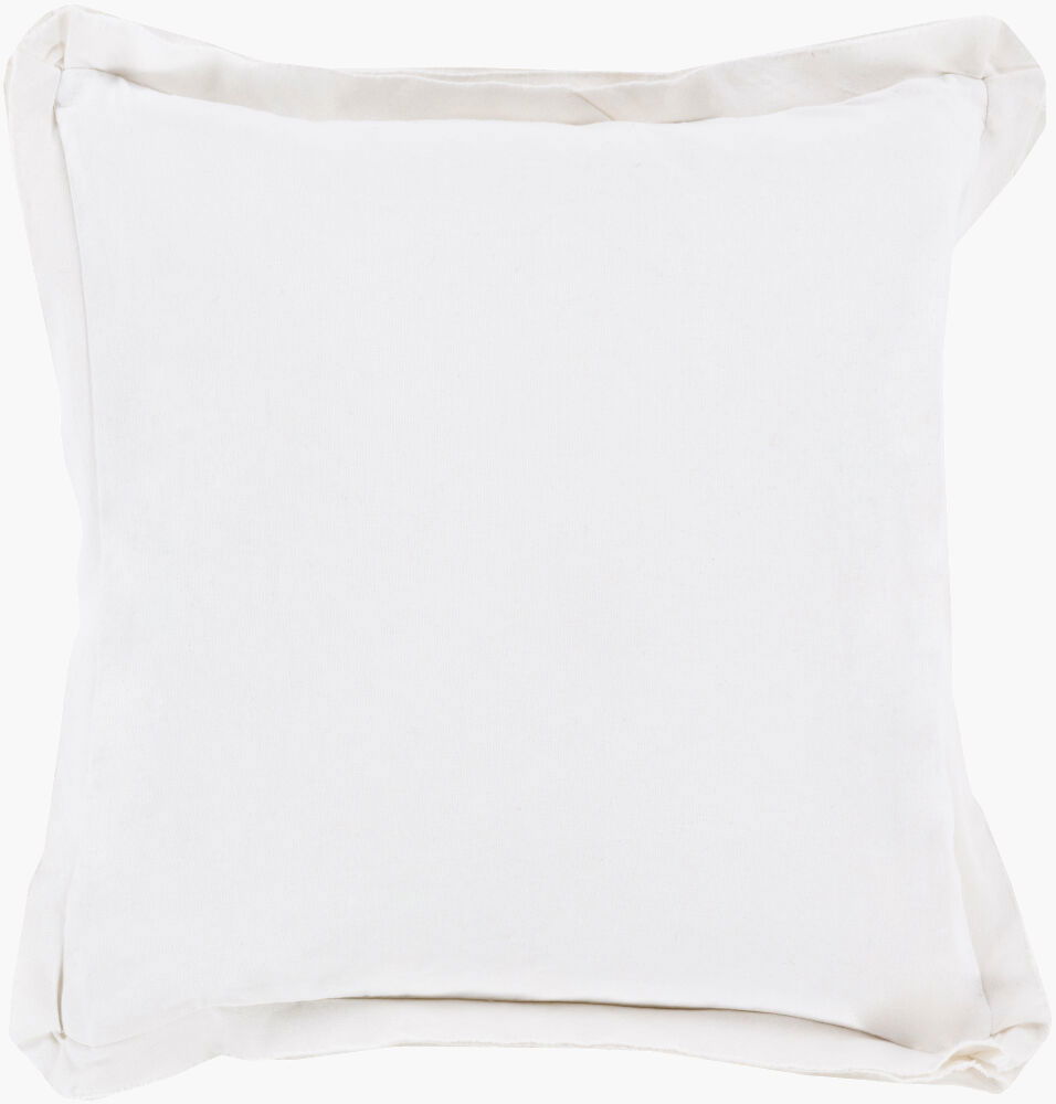 Triple Flange Accent Pillow Down, Decorative Pillow by Surya, 22" length x 22" width