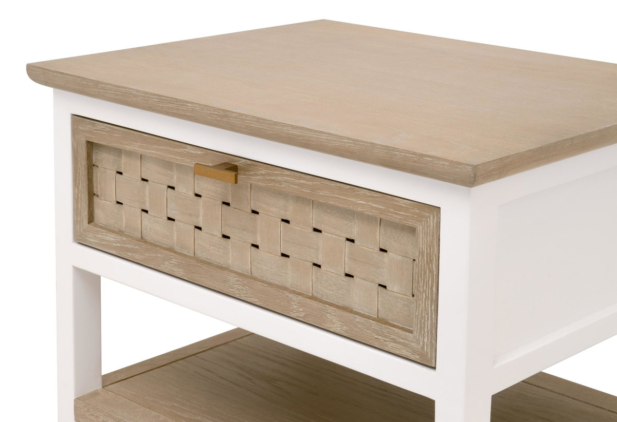 Weave 1-Drawer Side Table, Side & End Table by Essentials for Living, 23.5" width x 25.25" height x 18.5" depth View 11