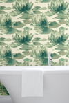 Water Lily Green Wallpaper thumbnail 1