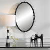 Serna Black Oval Mirror, by Uttermost, 20" width x 30" height x 1.75" depth thumbnail 2