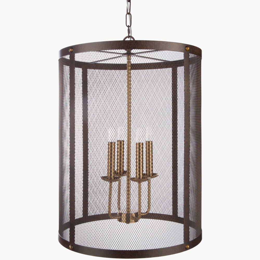 Lombard Chandelier, by Surya, 19" length x 19" width x 26" height