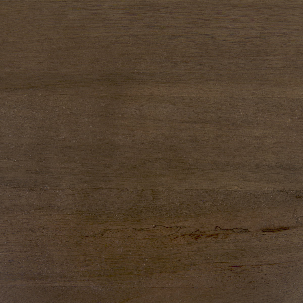 Faye 50L x 15W x 30H Medium Brown Wood with Antique Nickel Metal Base Console Table, by Mercana, 50" length x 15" width x 30" height View 3