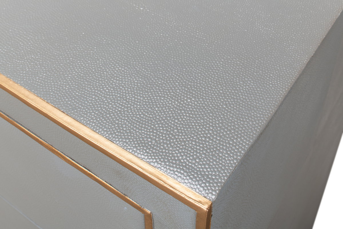 Gabriella Chest Of Drawers  Storm Grey, by Sarreid, 1'10" length x 6'4" width x 3'4" height View 8