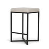 Frodo Backless 26.5in Seat Counter Stool | Counter White Fabric, Counter & Bar Stool by Mercana, 16.5" length x 16.5" width x 26.5" height thumbnail 1